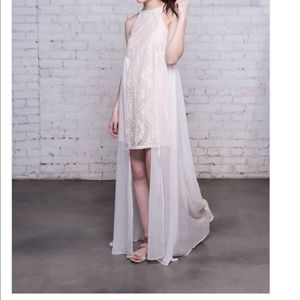 Line & Dot Lyon Lace Hi-lo Maxi Dress